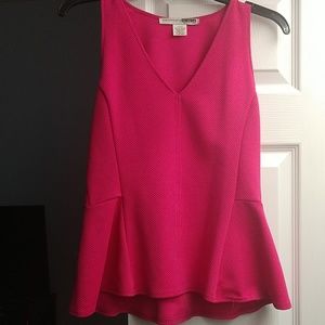Hot Pink Peplum Top